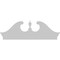 Ekena Millwork Rams Head Architectural Grade PVC Combination Pediment, 66"W x 23-3/8"H x 2-3/4"P PEDPC066X235RHP00 - alternate 3